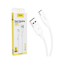 Foneng Incense Type C Data Cable X36 2.4A 2m White Foneng Incense Type C Data Cable X36 2.4A 2m White